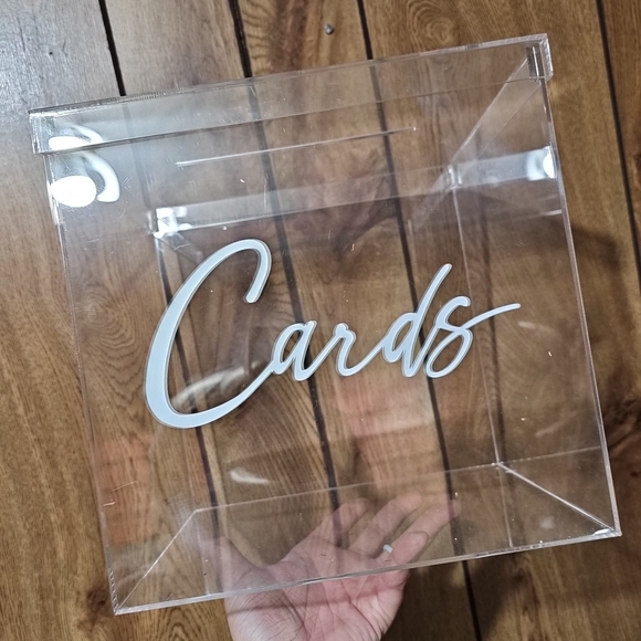 Other - Clear Acrylic Card Box